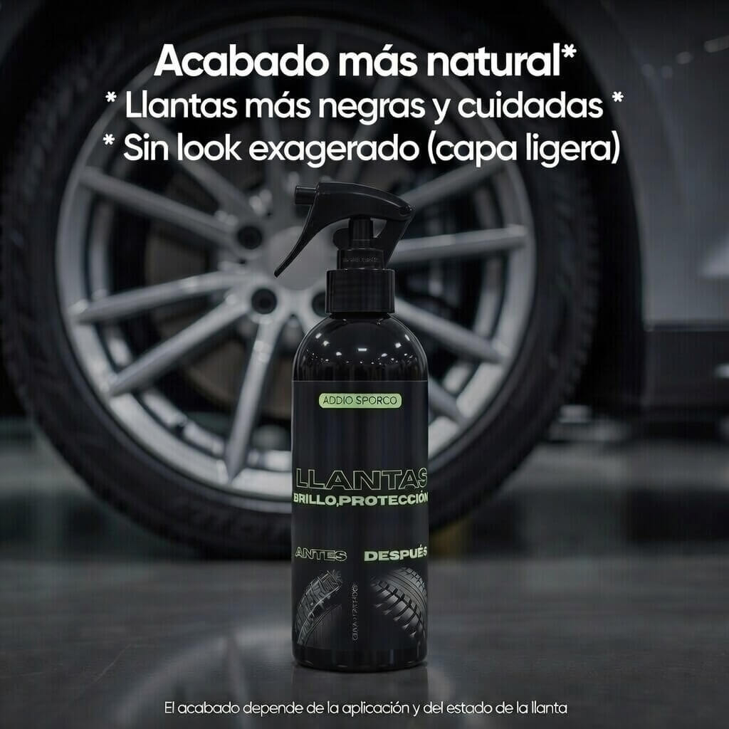 Revestimiento para Llantas Ónix 500ml + Esponja aplicadora