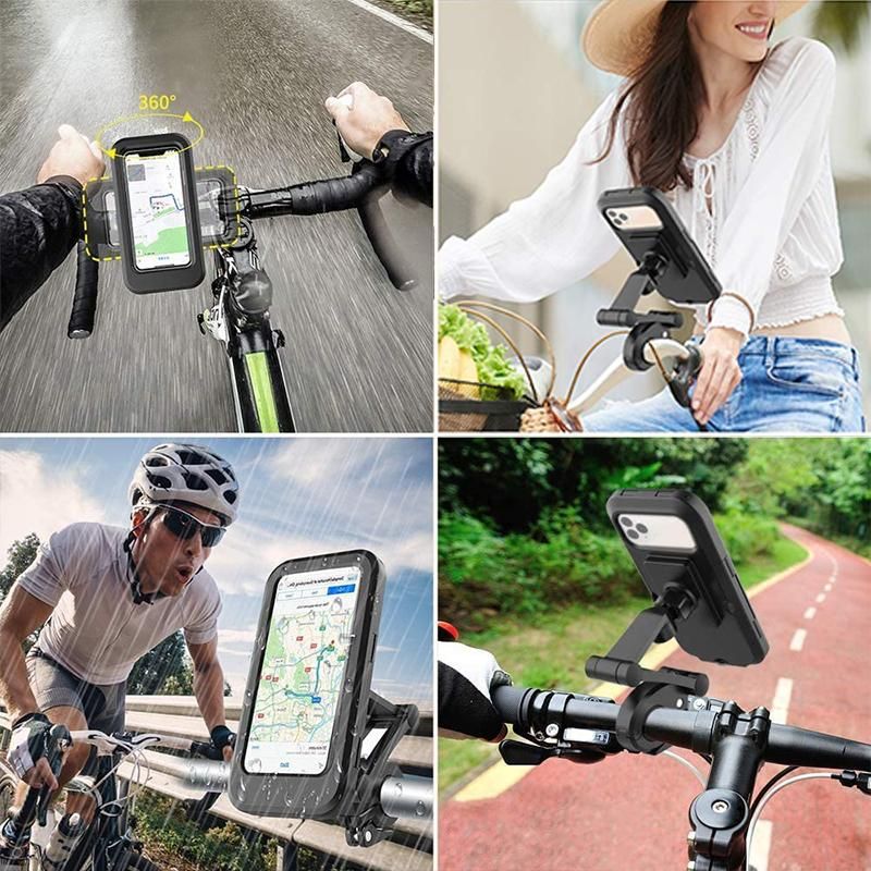 Soporte Celular 360° Impermeable Para Moto y Bicicleta