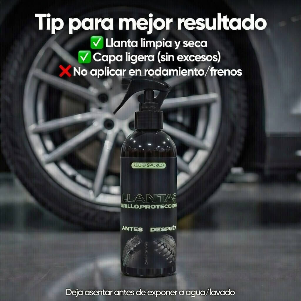 Revestimiento para Llantas Ónix 500ml + Esponja aplicadora